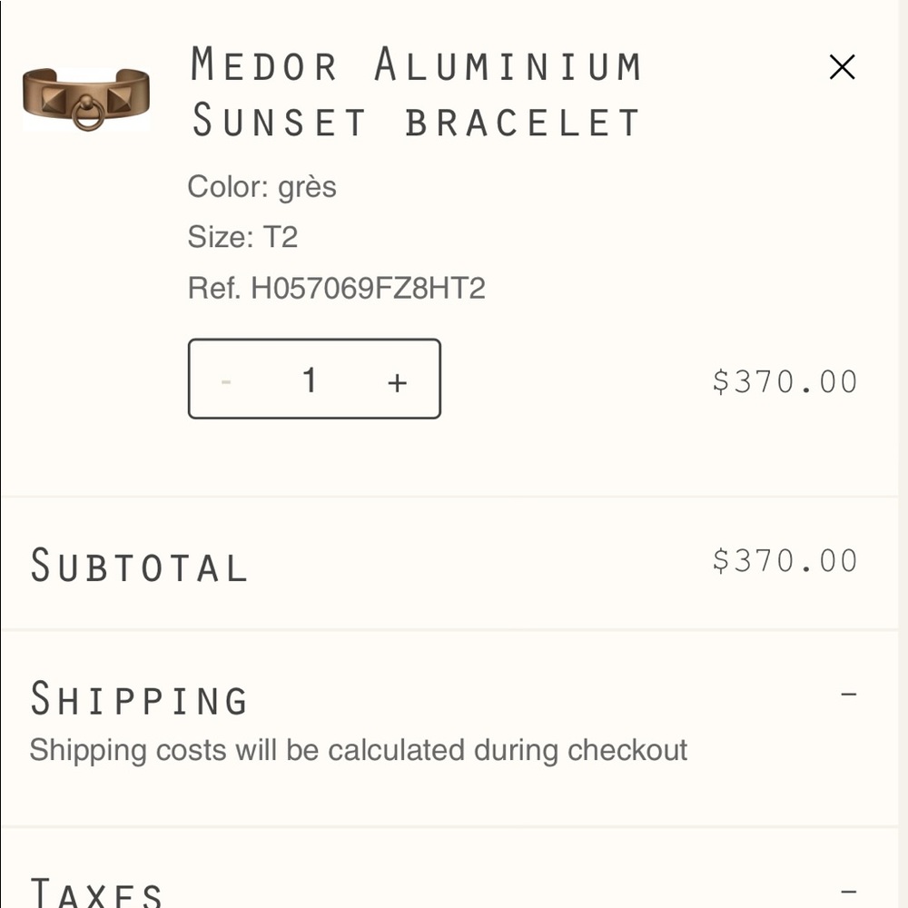 hermes aluminum bracelet